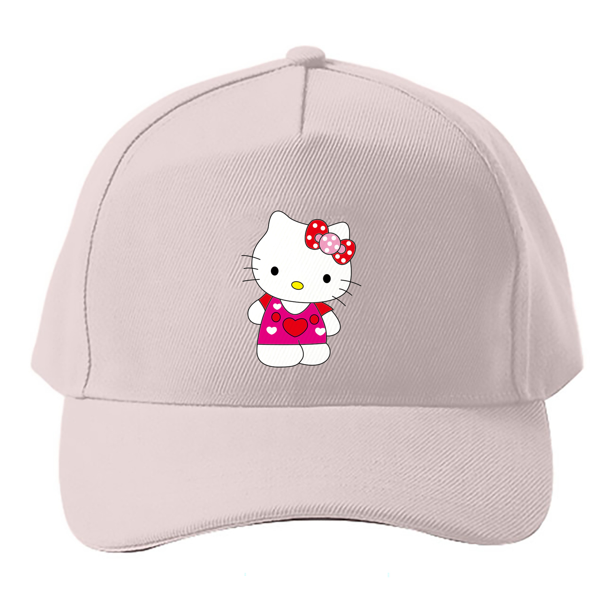 （画像用） Hello Kitty ハローキティ ベースボールキャップ 綿100％ 男女兼用 帽子 スポーツ